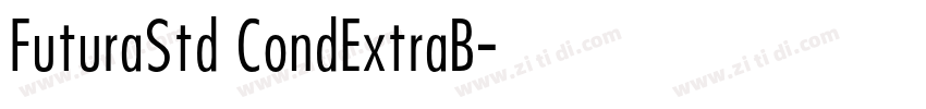 FuturaStd CondExtraB字体转换